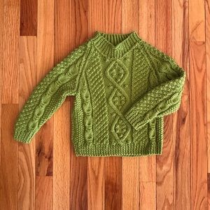 Toddler fisherman knit sweater, 2T - 3T